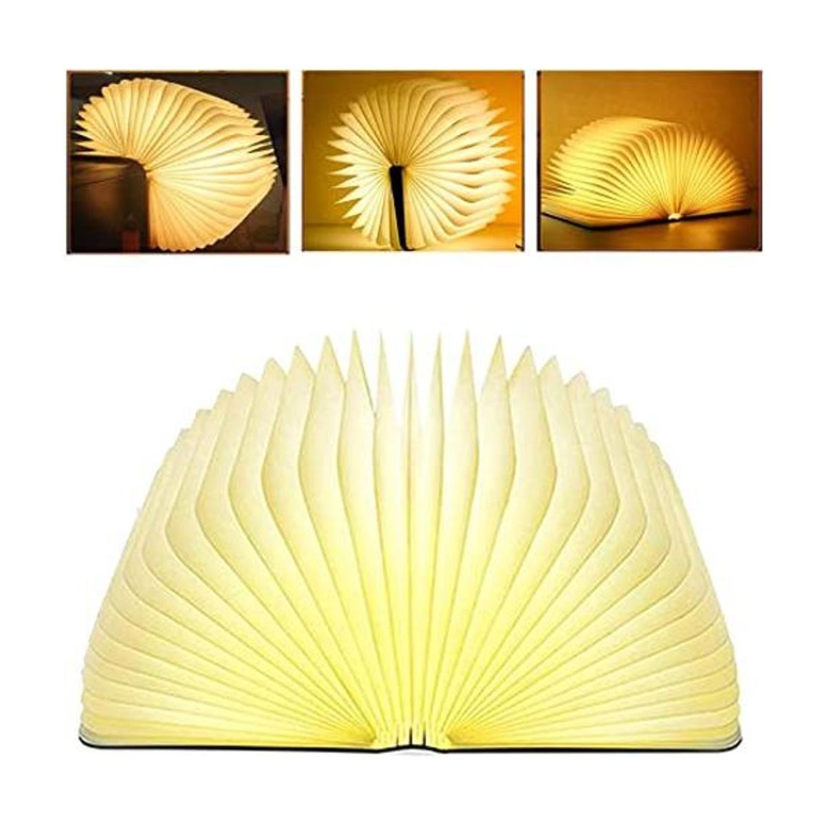Libro de lámpara luz de estado de ánimo plegable luz