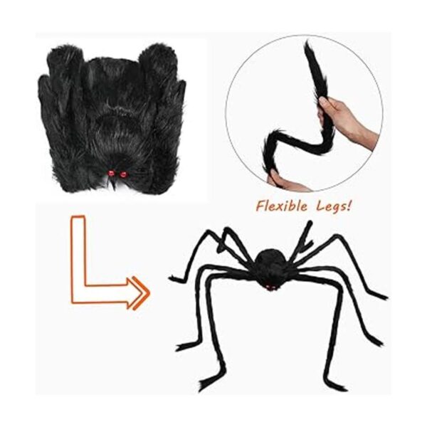 Libay Araña gigante de Halloween de 6.6 pies decoraciones_3