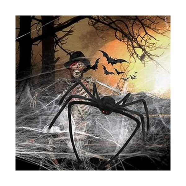 Libay Araña gigante de Halloween de 6.6 pies decoraciones_6