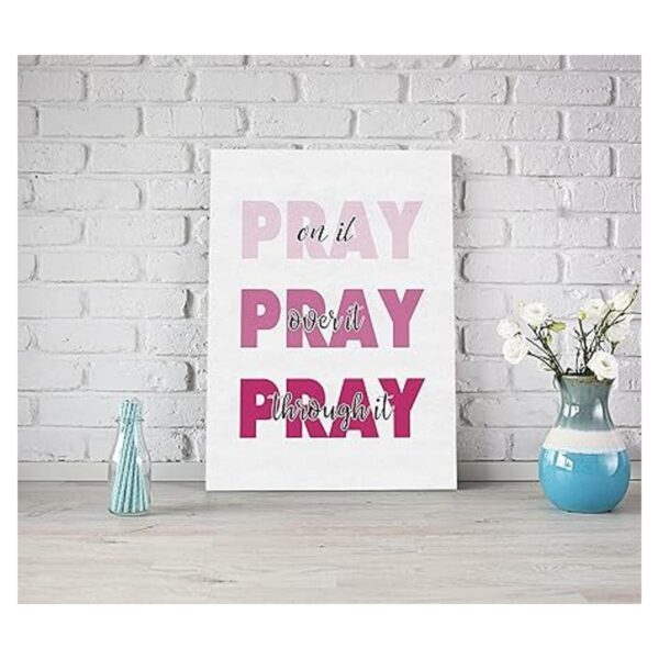 LiTiu Christian Quotes Pray on It Pray on It Pray Over It_2