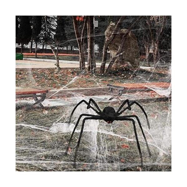 Libay Araña gigante de Halloween de 6.6 pies decoraciones_2