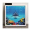 Leyzan Kit de pintura de diamante 5D con tiburones
