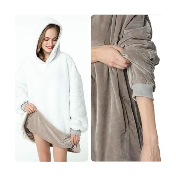 LetsFunny Sudadera holgada con capucha estilo cobija