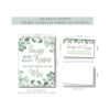 Letrero y tarjetas de juego de Eucalyptus How Many Kisses_3
