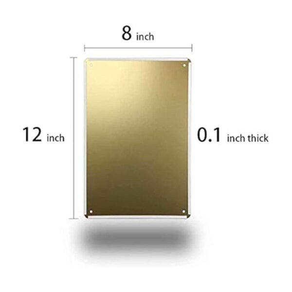 Letrero retro de metal de metal para decoración de pared