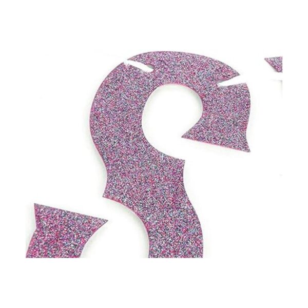 Letrero de 16 cumpleaños con purpurina morada con texto_5