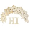 Letras de madera de 6.0 in números de madera sin_5