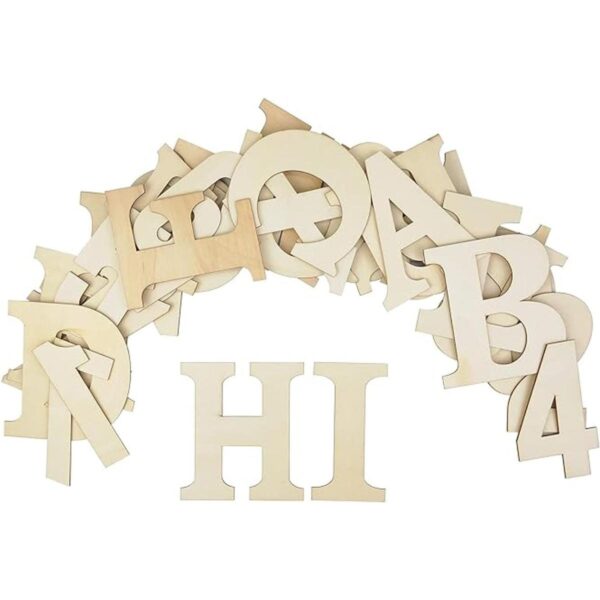 Letras de madera de 6.0 in números de madera sin_5