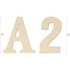 Letras de madera de 6.0 in números de madera sin_2