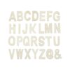 Letras de madera símbolos bandeja de almacenamiento