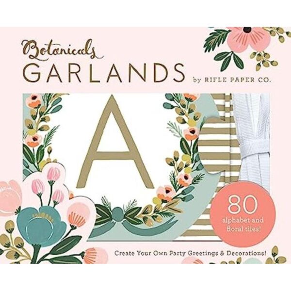 Letras colgantes Botanicals por Rifle Paper Co._1