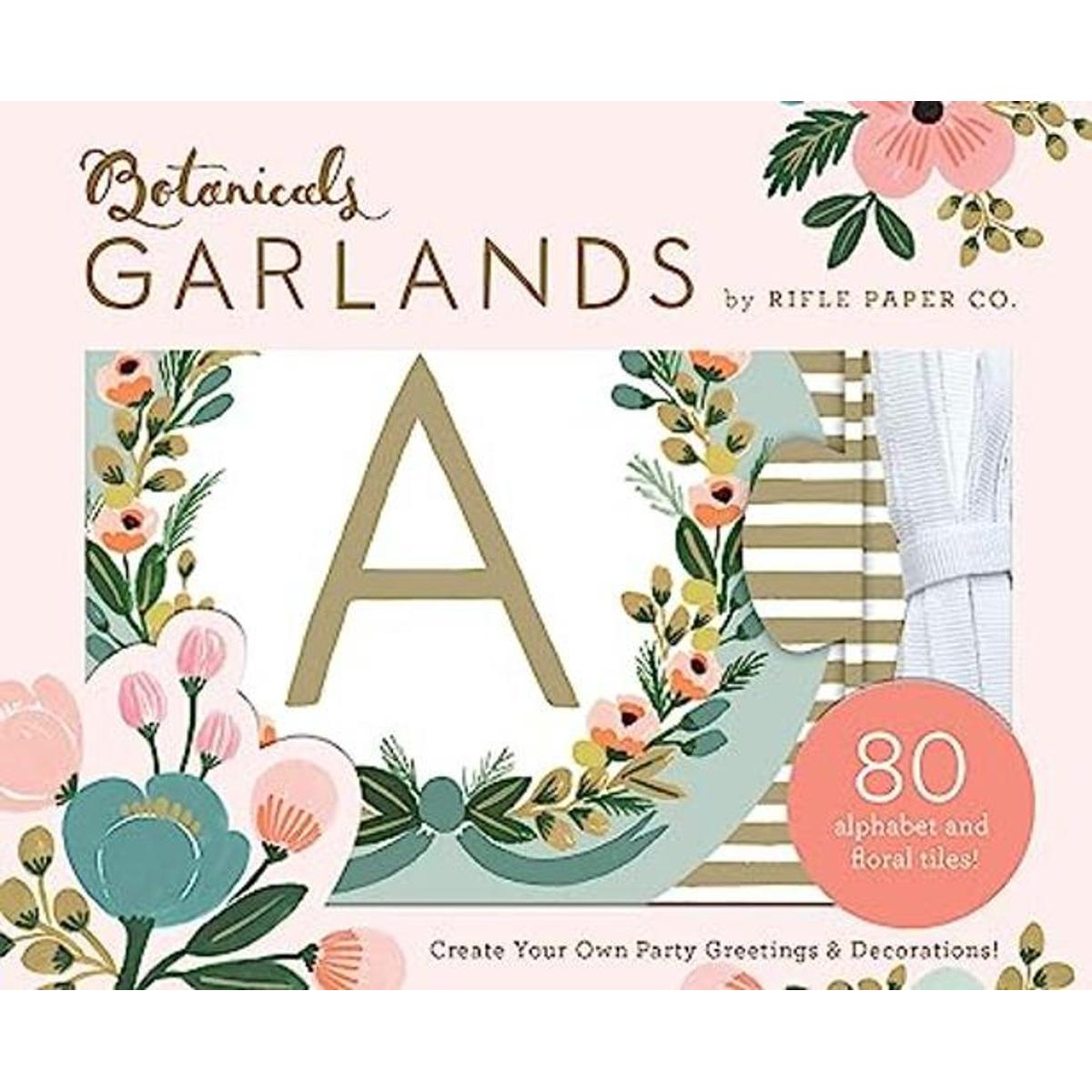 Letras colgantes Botanicals por Rifle Paper Co.