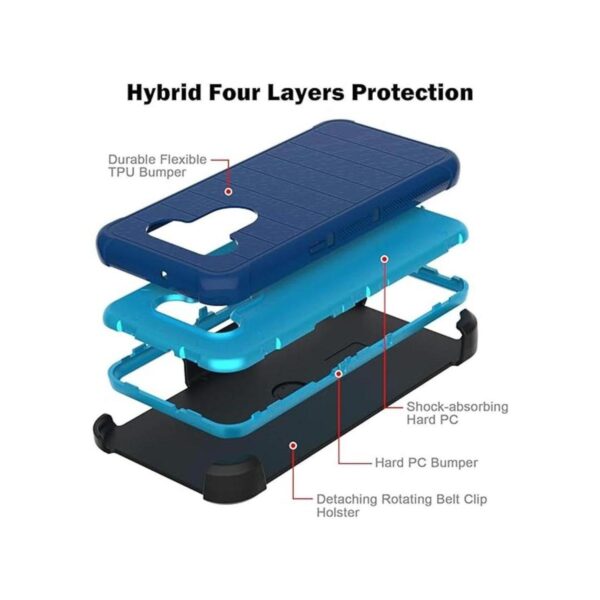 Leptech Funda para LG K51 para LG Q51 con protector de_2