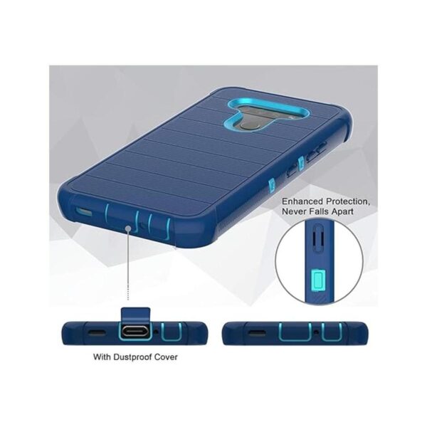 Leptech Funda para LG K51 para LG Q51 con protector de_3