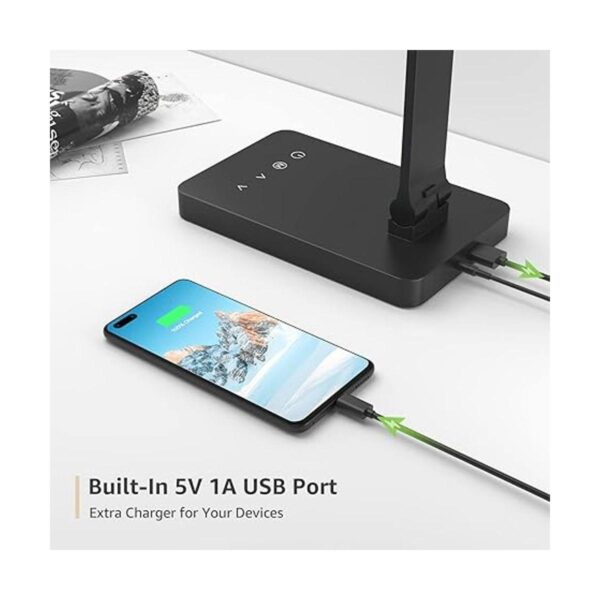 Lepro Lámpara de escritorio LED con puerto de carga USB_2