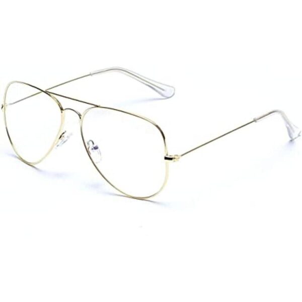 Lentes de lente transparente de aviador sin prescripción