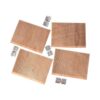 Lenisc Juego de 4 mechas de madera grandes para hacer