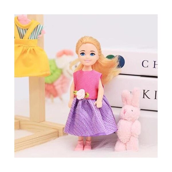 Lembani 10 piezas moda mini princesa muñeca ropa trajes_2
