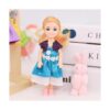 Lembani 10 piezas moda mini princesa muñeca ropa trajes_5