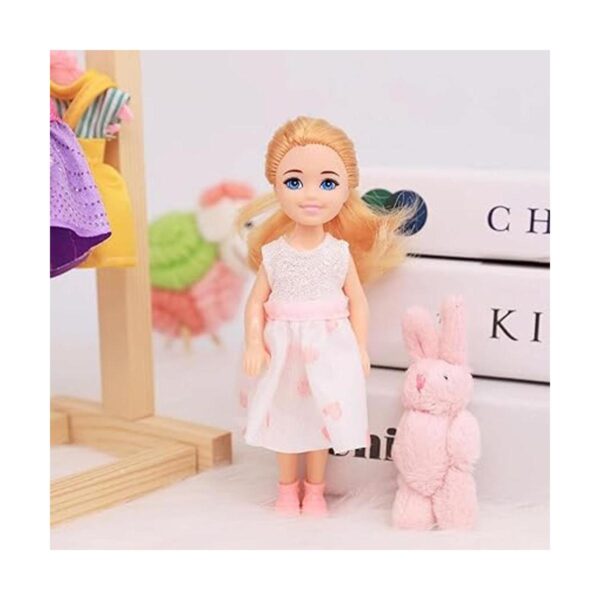 Lembani 10 piezas moda mini princesa muñeca ropa trajes_3