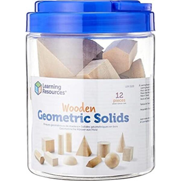 Learning Resources Sólidos geométricos formas de madera_1