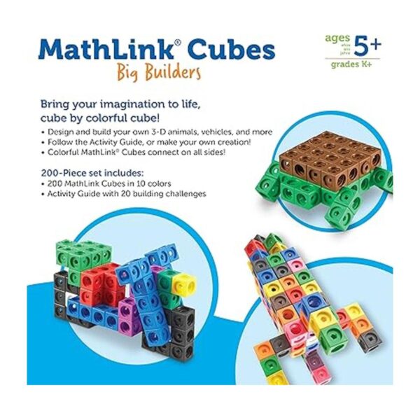 Learning Resources MathLink Cube Big Builders Juego de_6