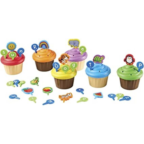 Learning Resources ABC Cupcake Adornos para fiestas_1