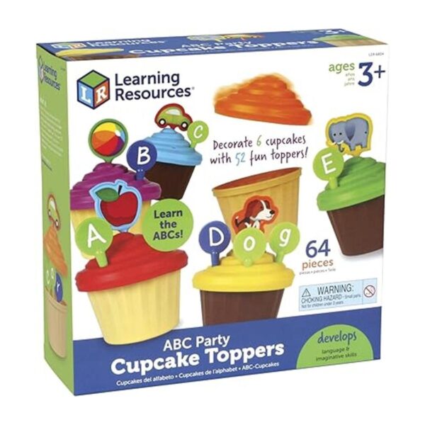 Learning Resources ABC Cupcake Adornos para fiestas_2