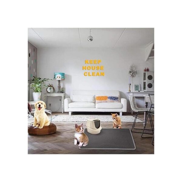 LeToo Alfombrilla de arena para gatos para caja de arena