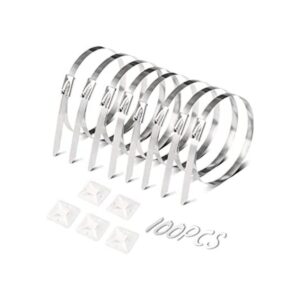 Lazos de acero inoxidable 100 lazos de escape de acero