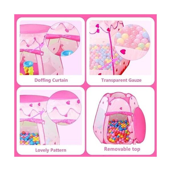 Le Papillon Tienda de campaña de princesa rosa para niñas