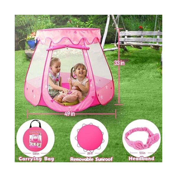 Le Papillon Tienda de campaña de princesa rosa para niñas