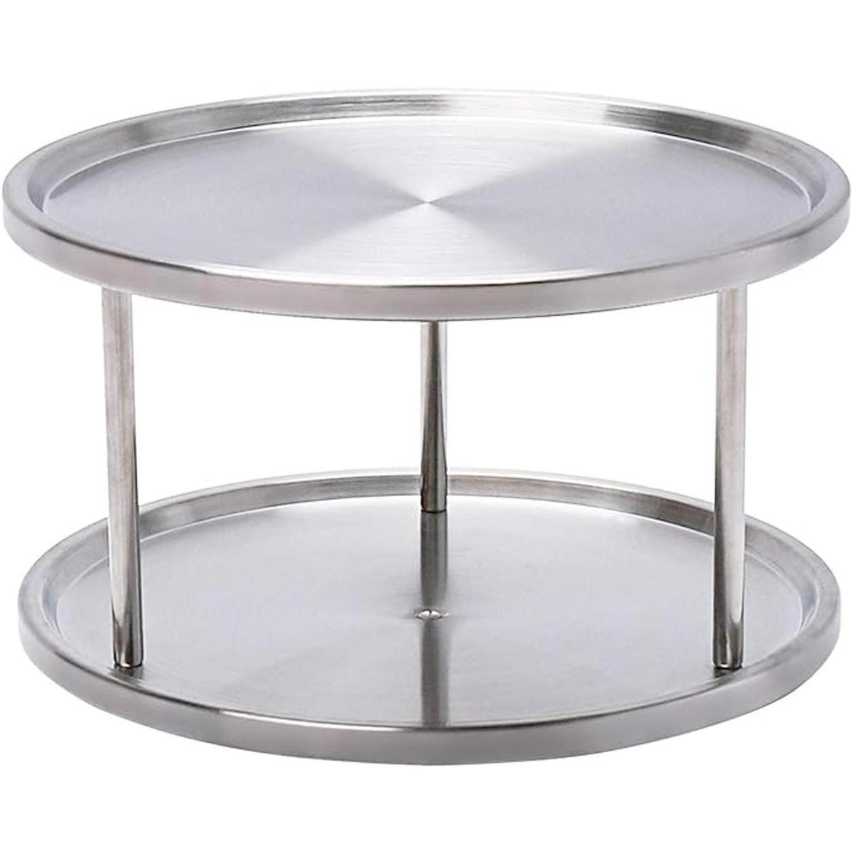 Lazy Susan Organizador de tocadiscos de 2 niveles de