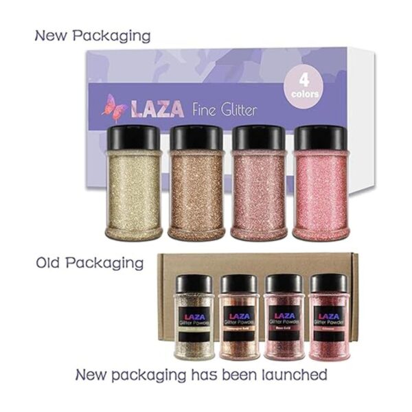 Laza Polvo de purpurina ultrafina de primavera 4 colores_2