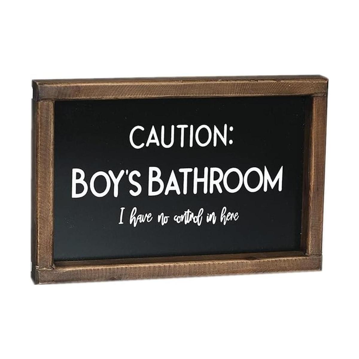Lavender Inspired Letrero de baño para niños divertido
