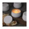 Latas de 8 onzas con tapas tarros de velas blancas latas