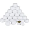 Latas de 8 onzas con tapas tarros de velas blancas latas