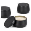Latas de velas de 8 onzas con tapas tarros de velas