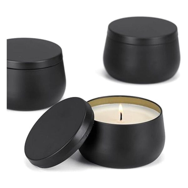 Latas de velas de 8 onzas con tapas tarros de velas