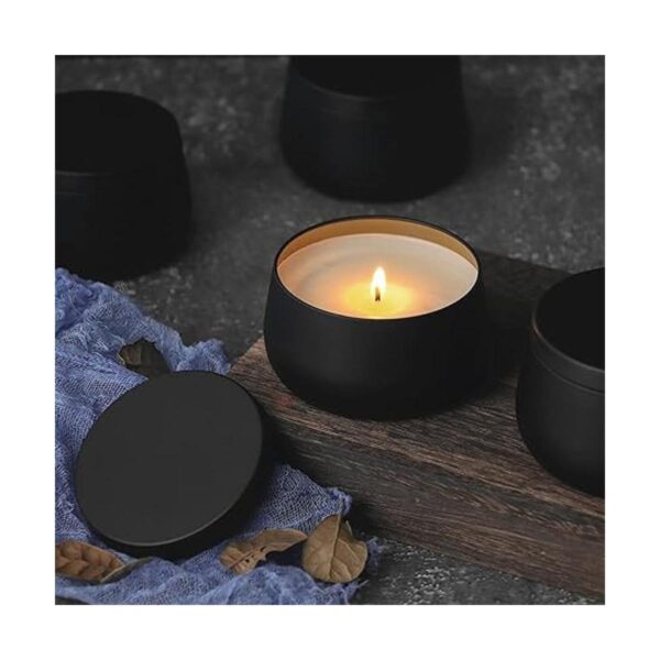 Latas de velas de 8 onzas con tapas tarros de velas