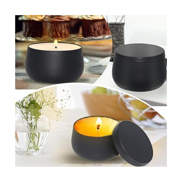 Latas de velas de 8 onzas con tapas tarros de velas