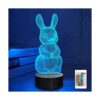 Lampeez Lámpara de conejo 3D con luz nocturna de conejo_1