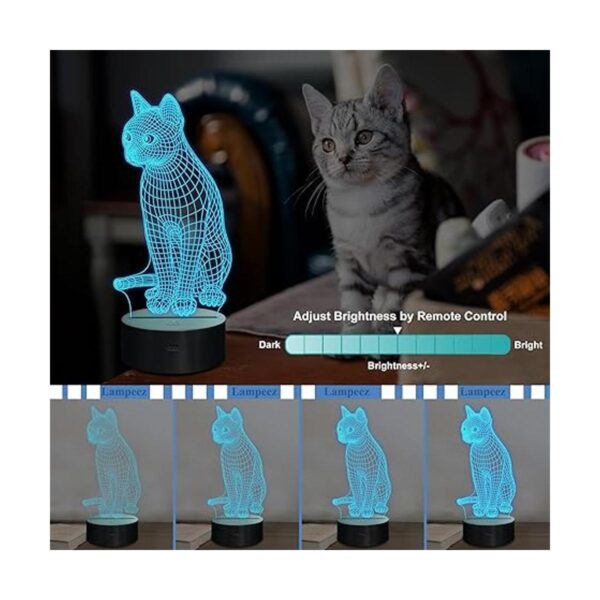 Lampeez Lámpara 3D de gato de luz nocturna de gatito_4