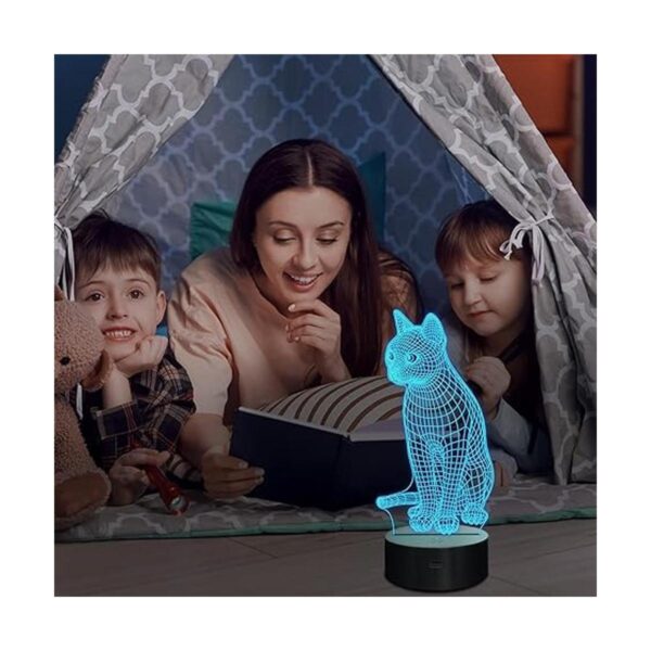 Lampeez Lámpara 3D de gato de luz nocturna de gatito_3