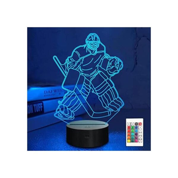 Lampeez Lámpara nocturna de portero de hockey sobre hielo_1