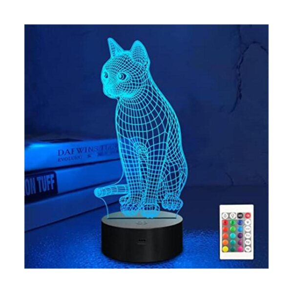 Lampeez Lámpara 3D de gato de luz nocturna de gatito_1