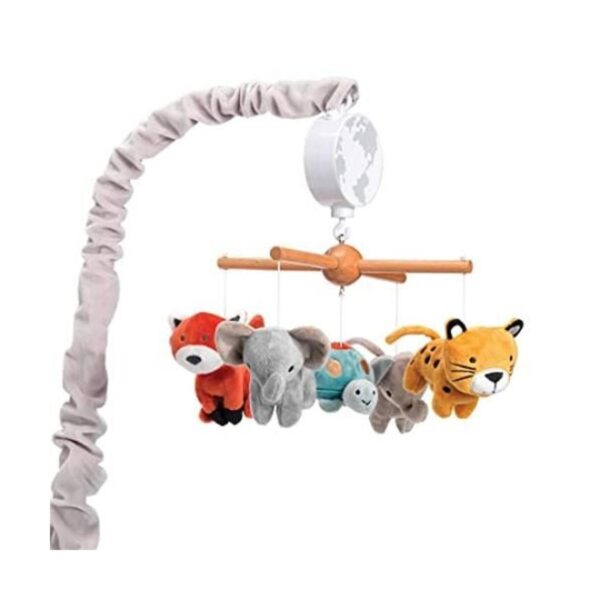 Lambs Ivy Wild Life Musical Baby Nursery Cuna móvil_1