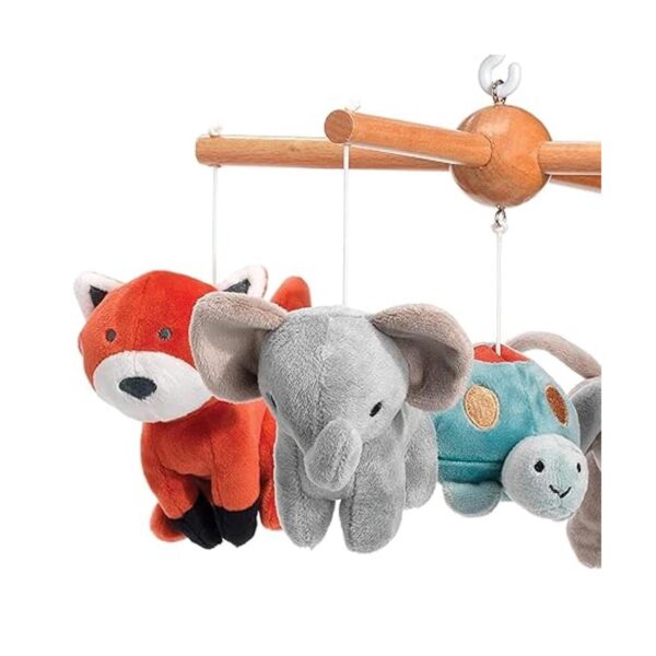 Lambs Ivy Wild Life Musical Baby Nursery Cuna móvil_4