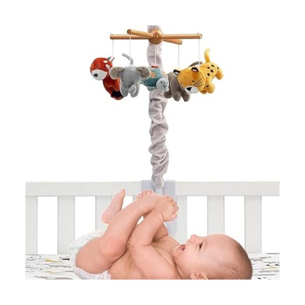 Lambs Ivy Wild Life Musical Baby Nursery Cuna móvil_2