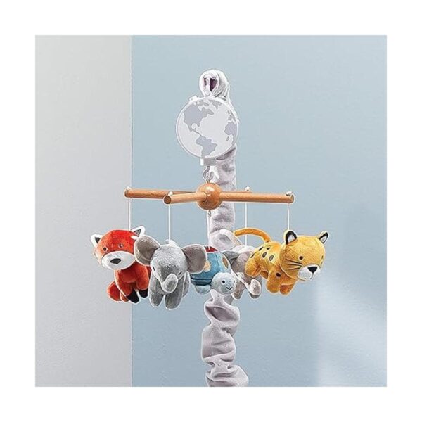 Lambs Ivy Wild Life Musical Baby Nursery Cuna móvil_5